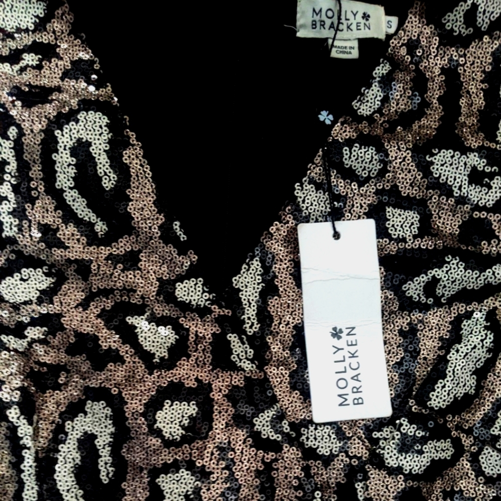 COPY - BNWT - brand new, never worn Elegant Sequined Molly Bracken cocktail dr… - Picture 3 of 7